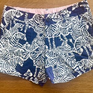 Lilly Pulitzer Callahan Zebra Shorts size 2